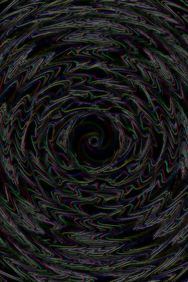 Neon Tunnel Spiraling Vortex 60fps 2:3 Portrait Screensaver Loop
