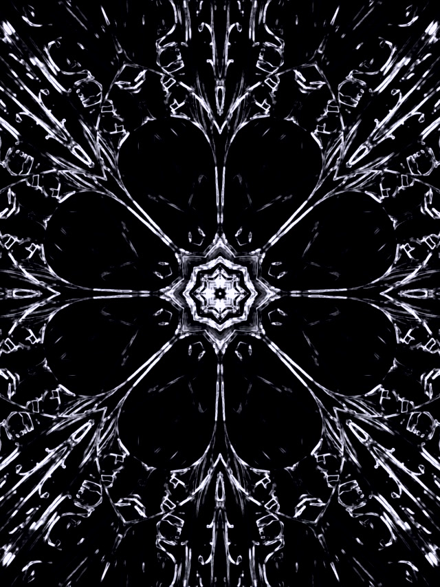 Tunel Neon Zi Bardhë Screensaver Dëborë 3:4 iPad Portret 60fps VJ Loop