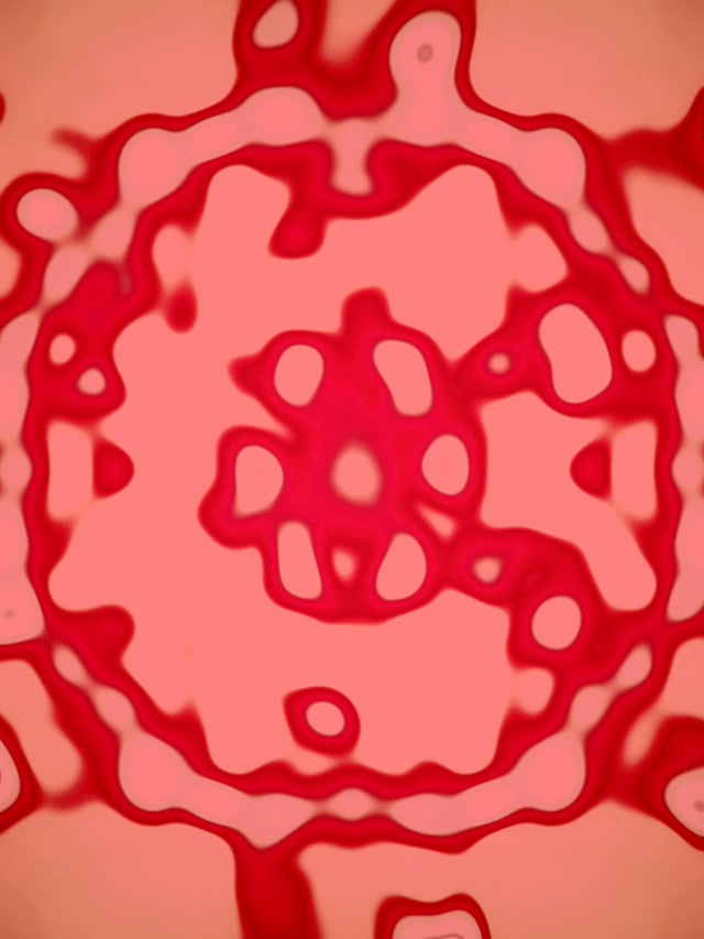 Tuneli Neon Qelize Organike Rozë VJ Loop 3:4 iPad Portrait 60fps Screensaver