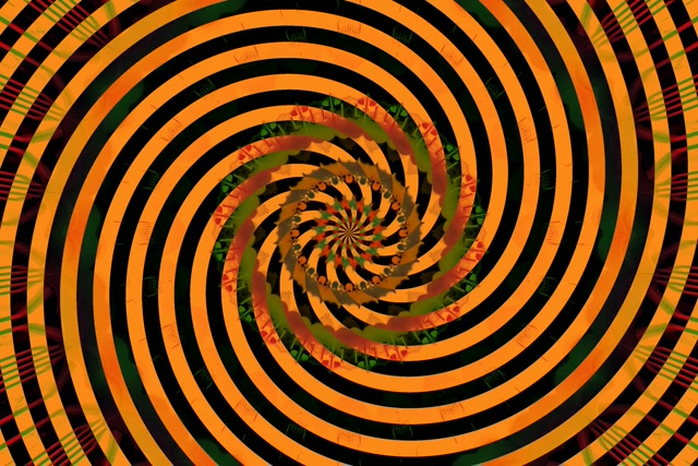 Tunel Neon Vorbull Spiral Portokalli Hipnotik 3:2 Surface 60fps Screensaver VJ Loop