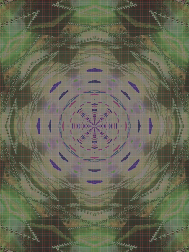 Tunel Neon Vorbull Mandala VJ Loop 3:4 iPad Portrait 60fps Screensaver