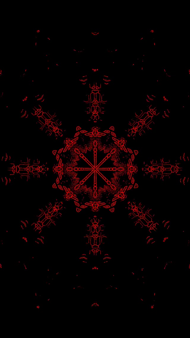 Kaleidoscope Neon Tunnel VJ Loop 9:16 Reels 60fps Screensaver