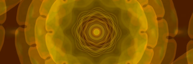 Golden Spiraling Vortex Neon Tunnel 3:1 Triple Wide 60fps VJ Loop Screensaver