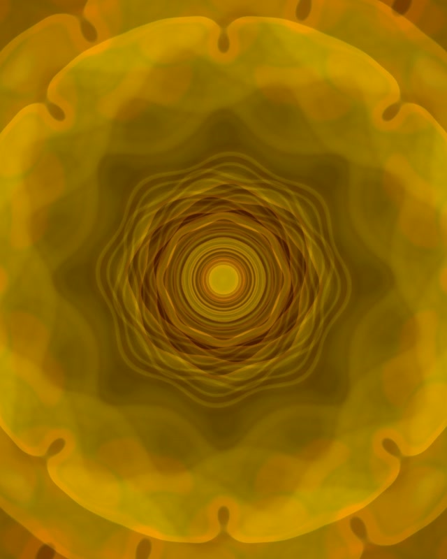 Hypnotic Golden Spiral Neon Tunnel | 4:5 Instagram | 60fps VJ Loop Screensaver