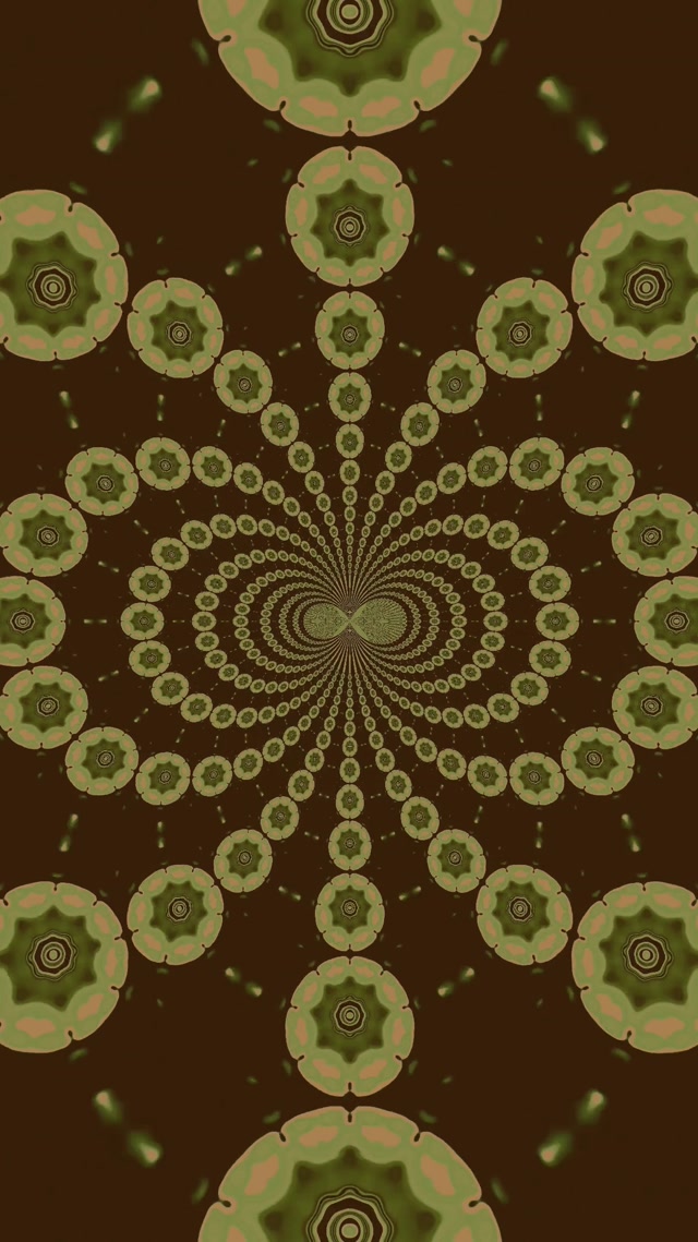 Neon Tunel Mandala Kaleidoskop 9:16 Reels 60fps Screensaver VJ Loop