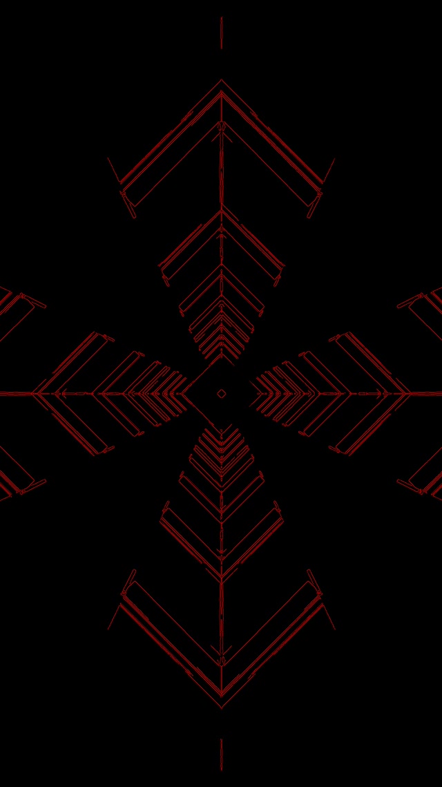 Crveni Tamni Krst Strelica Neon Tunel VJ Loop 9:16 Reels 60fps Screensaver