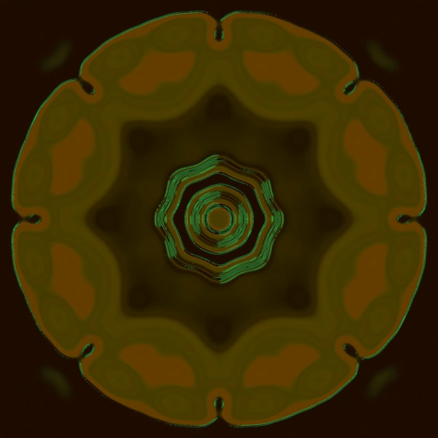 Neon Tunnel Kaleidoscope Vortex - 1:1 Square 60fps Screensaver Loop