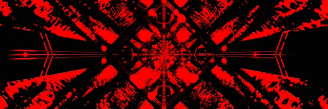 Crveni Neon Tunel Čuvar Ekrana 3:1 Trostruko Širok 60fps VJ Loop PC