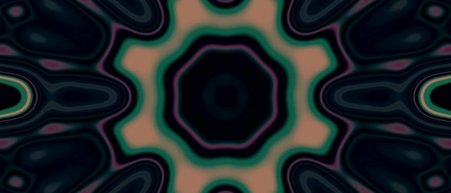 Neon Tunnel Teal Star Pulse Vj Loop 21:9 Ultrawide 60fps Screensaver