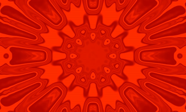 Crveni Fraktal Kaleidoskop Neon Tunel VJ Loop 5:3 Širok 60fps Screensaver