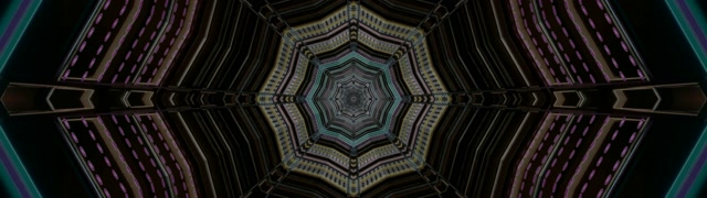 Neon Tunel Čuvar Ekrana 32:9 Super Ultrawide 60fps Tamna Geometrijska VJLoops