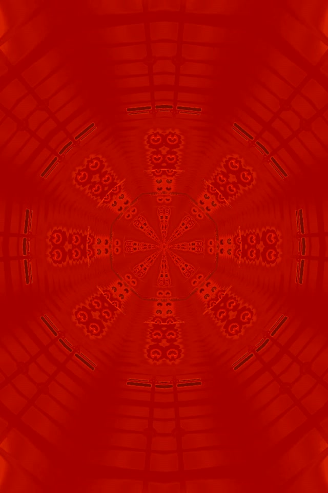 Red Neon Tunnel Octagon Vortex VJ Loop 2:3 Photo Portrait 60fps Screensaver