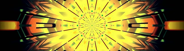 Neon Tunel Kaleidoskop Eksplozija VJ Loop 32:9 Super Ultrawide 60fps Screensaver