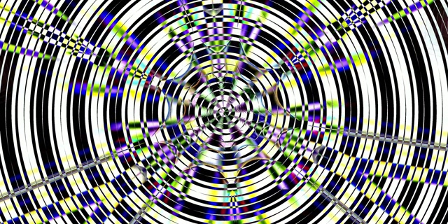 Neon Tunnel Spiraling Vortex 2:1 Univisium 60fps VJ Loop Screensaver