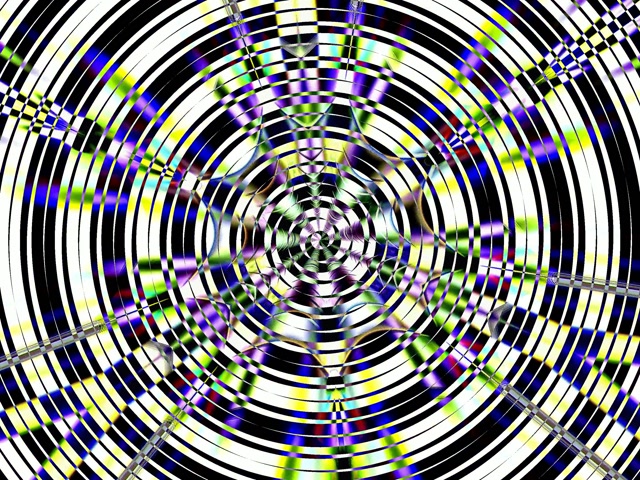 Neon Tunnel Concentric Circles VJ Loop 4:3 Classic 60fps Screensaver