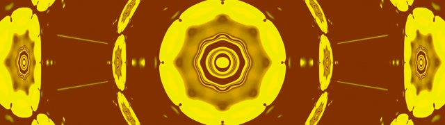 VJ loop Zlatna Mandala Neon Tunel 32:9 Super Ultrawide 60fps Screensaver