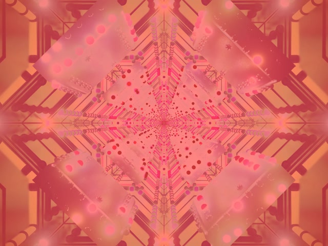 VJLoops Neon Tunel Roze Kolo Kaleidoskop 4:3 Classic 60fps Čuvar ekrana