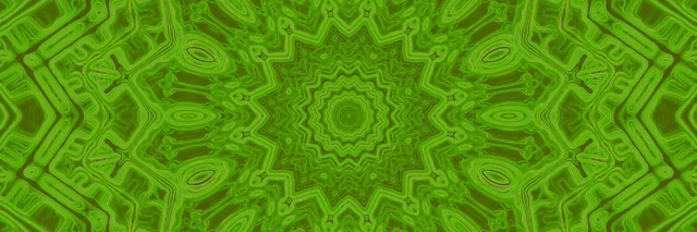 Neon Tunel Zeleni Kaleidoskop Zvezda VJLoops 3:1 Triple Wide 60fps Screensaver