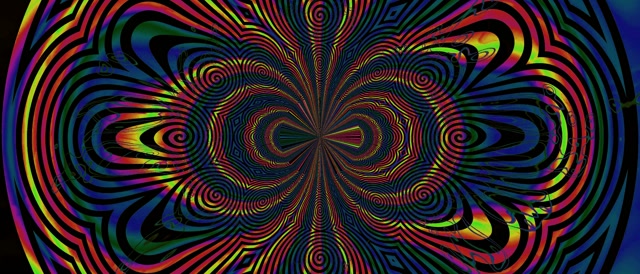 Neon Tunel Spirala Kaleidoskop VJ Loop 21:9 Ultrawide 60fps Čuvar Ekrana