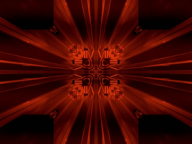 VJ loop Neon Tunel Crveni Fraktal Kaleidoskop Prasak 4:3 Klasičan 60fps Čuvar Ekrana