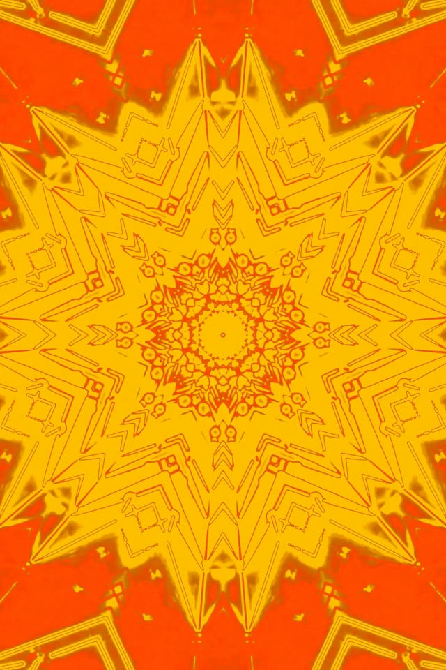 Neon Tunel Kaleidoskop Zvezda Prasak 2:3 Foto Portret 60fps Čuvar Ekrana VJLoops