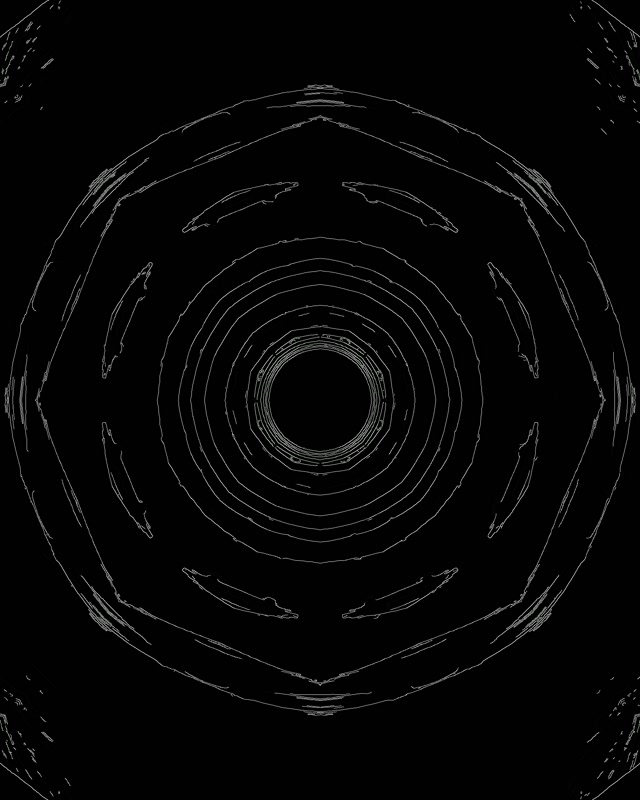 Neon Tunel Radijalna Spirala VJLoops 4:5 Instagram 60fps Čuvar Ekrana