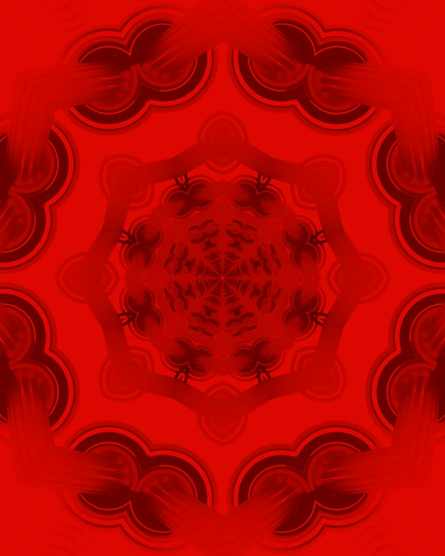 Crvena Fraktal Mandala Neon Tunel VJ Loop 4:5 Instagram 60fps Screensaver