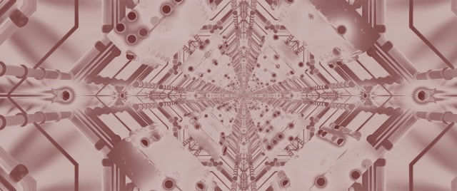 Neon Tunel Ruža Kaleidoskop VJ Loop 2.39:1 Cinemascope 60fps Screensaver