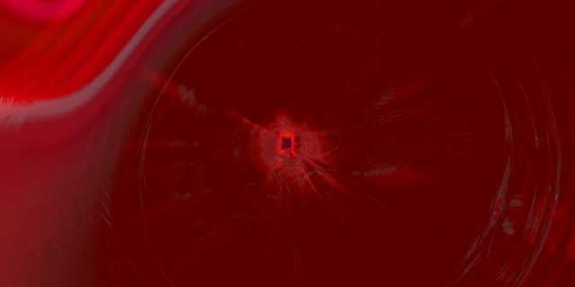 Red Pulsating Vortex Neon Tunnel VJ Loop 2:1 Univisium 60fps Screensaver