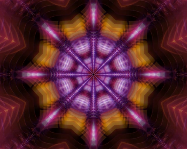 5:4 industrial Neon Tunnel Kaleidoscope Burst VJ Loop 60fps Screensaver