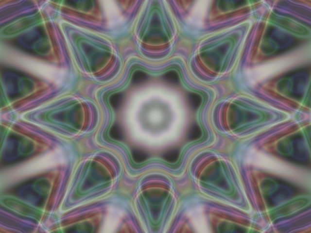 Kaleidoscope Neon Tunnel VJ Loop 4:3 Classic 60fps Screensaver Motion Background
