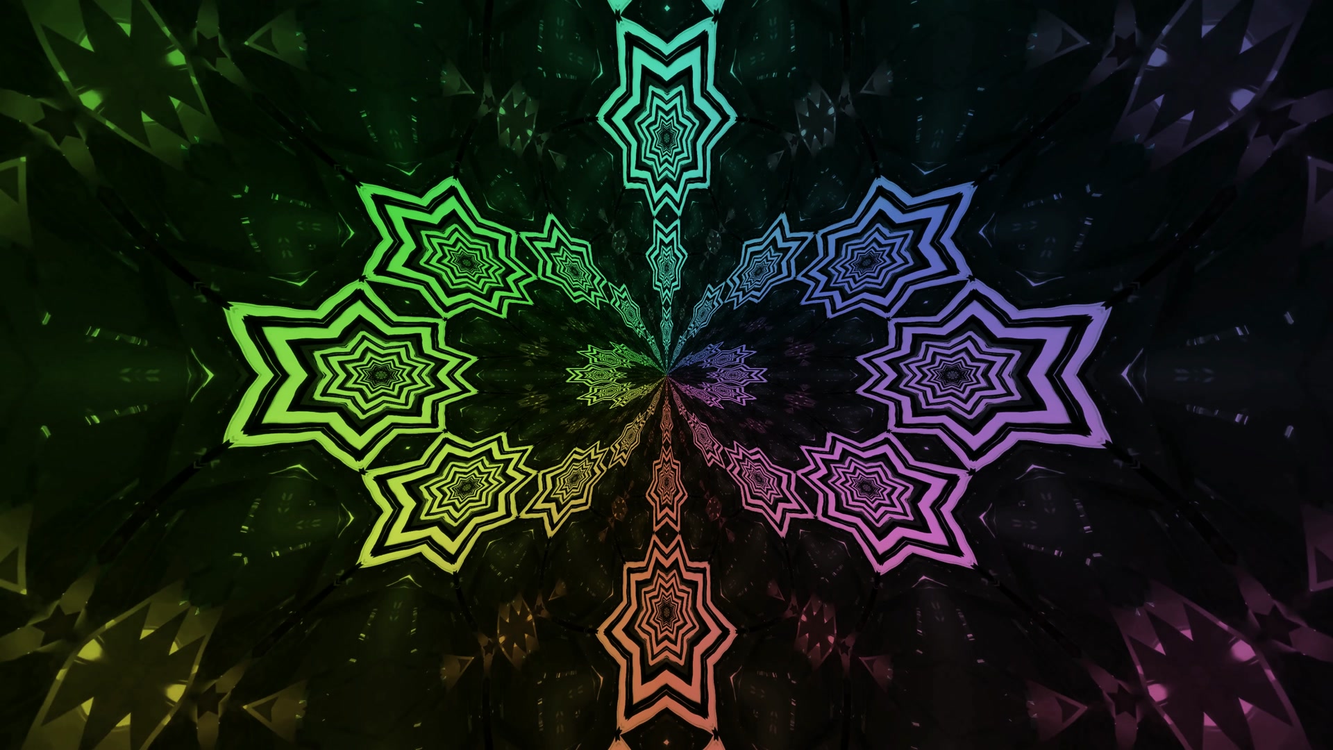 Neon Tunel Duga Zvezda Screensaver 4K UHD 60fps VJ Loop