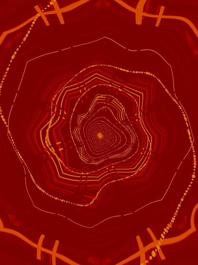 Neon Tunel Spiralni Vrtlog 3:4 iPad Portret 60fps Čuvar Ekrana Vj Loop