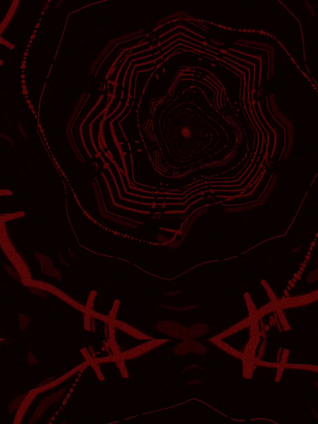 Crveni Neon Tunel VJ Loop Ogledana Kolo Mreža 3:4 ipad portrait 60fps čuvar ekrana