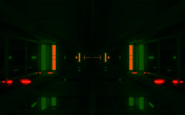 Neon Tunel Zeleni Narandžasti 60fps Čuvar Ekrana 16:10 MacBook VJ Loop