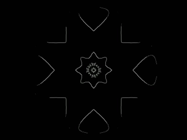 Neon Tunel Pahulja Mandala Vj Loop 4:3 Classic 60fps Čuvar Ekrana