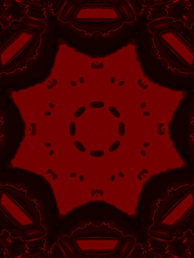 Neon Tunel Crveno Fraktalno Oko Vorteks VJ Loop 3:4 iPad Portrait 60fps Čuvar Ekrana