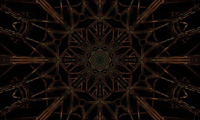 Neon Tunel Bakarna Mandala Screensaver 5:3 Širok 60fps VJ Loop