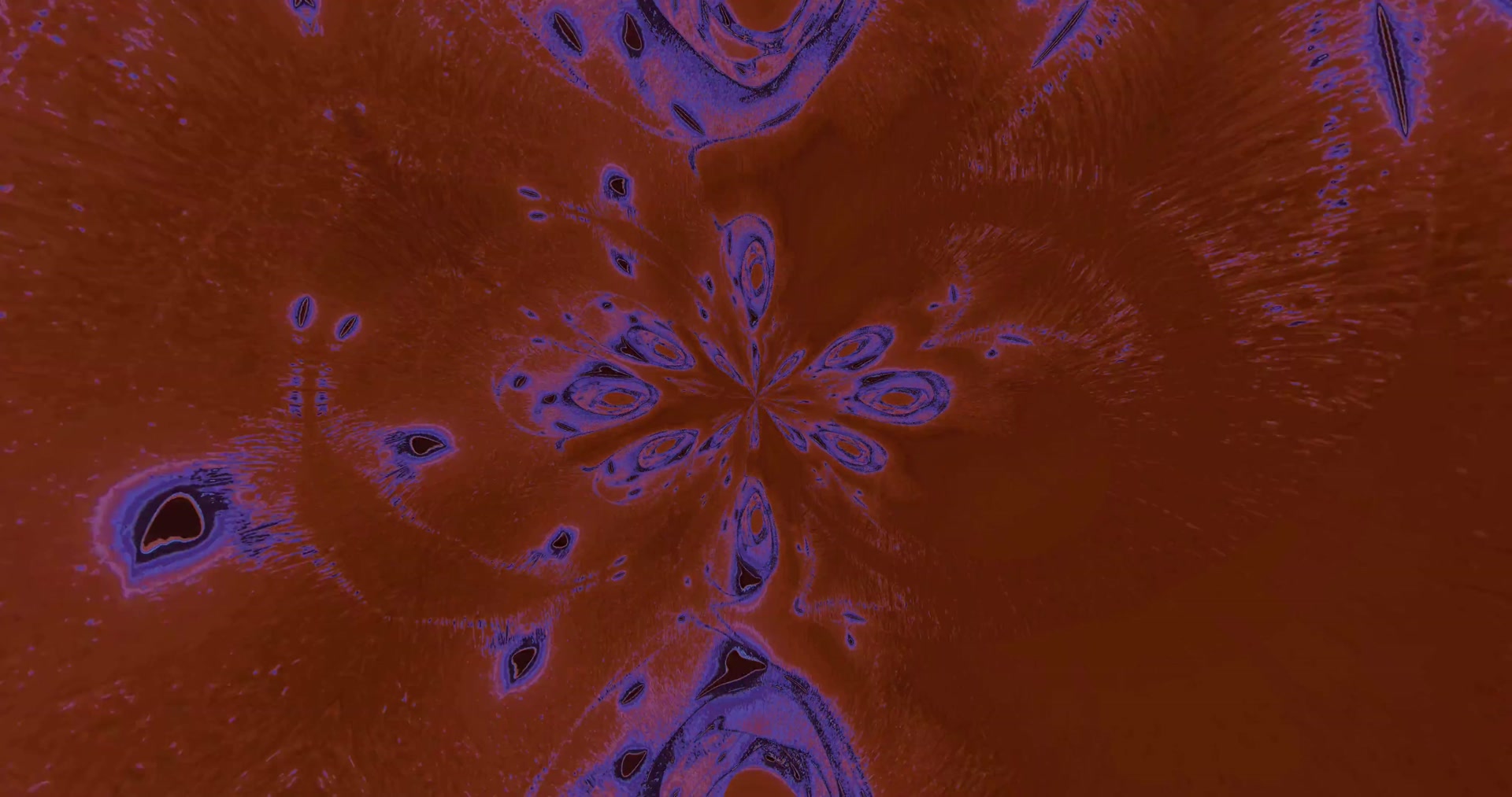 Neon Tunnel Röd Blå Kaleidoskop Skärmsläckare 4k uhd 60fps VJ loop