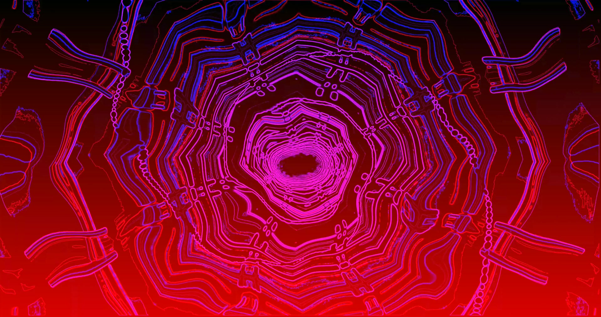 Neon Tunnel Vj Loop 4K UHD 60FPS Screensaver Live Wallpaper