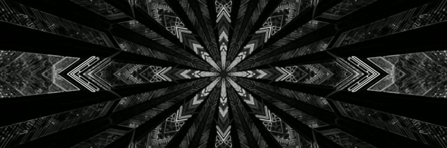 Svart Neontunel Skärmsläckare 3:1 Trippelbredd 60fps VJ Loop PC Laptop