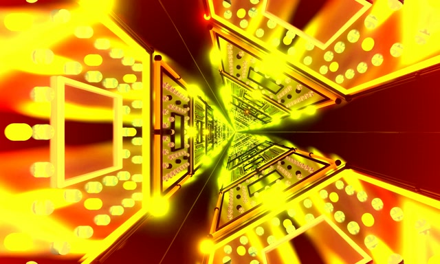 Neon Tunnel Kretskort Vortex VJ Loop 60fps 5:3 Bredt Skärmsläckare