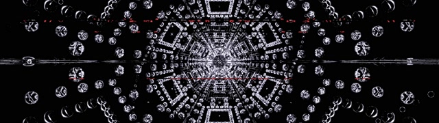 Neon Tunnel Kristall Hex Virvel 32:9 Super Ultrawide 60fps Skärmsläckare VJ Loop