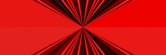 Röd Neon Tunnel Symmetrisk Krets 3:1 Triple Wide 60fps Skärmsläckare Vj Loop