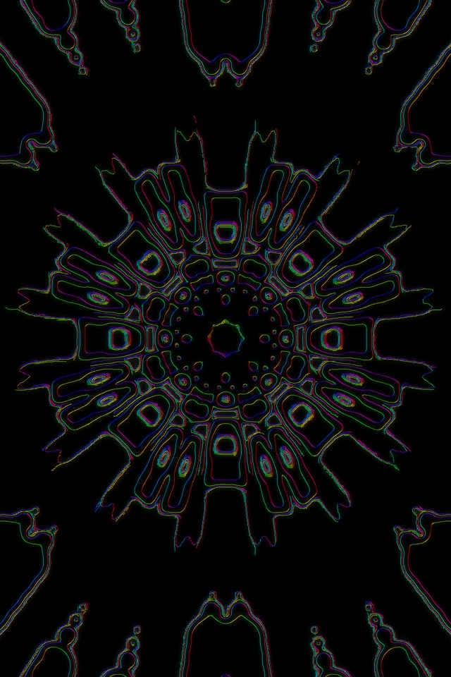 Colorful Neon Tunnel Kaleidoscope Vortex | 2:3 Portrait 60fps Screensaver Loop
