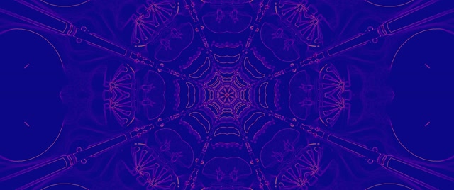 Neontunnel Lila Kaleidoskop Nät 2.39:1 Cinemascope 60fps Skärmsläckare VJ Loop