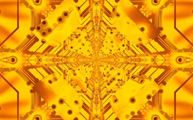 Golden Neon Tunnel Screensaver 60fps 16:10 MacBook | VJ Loop PC Laptop