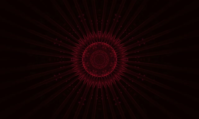 VJ Loop Crimson Mandala Burst Neon Tunnel 5:3 Wide 60fps Skärmsläckare