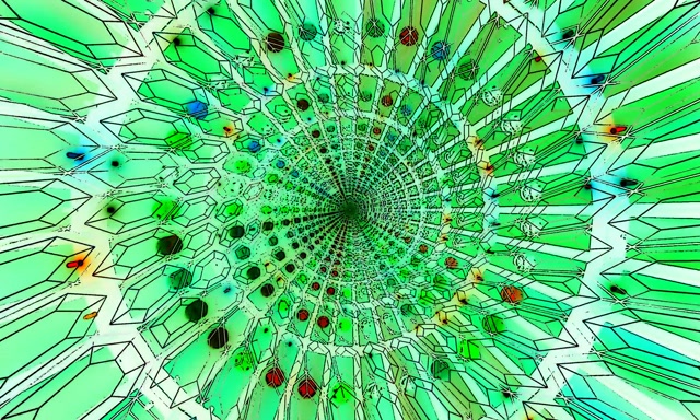 Grön Neontunnel Skärmsläckare 5:3 Wide 60fps VJ Loop PC Laptop