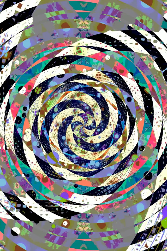 Neontunnel Spiral Virvel 2:3 Foto Stående 60fps Skärmsläckare Vj Loop